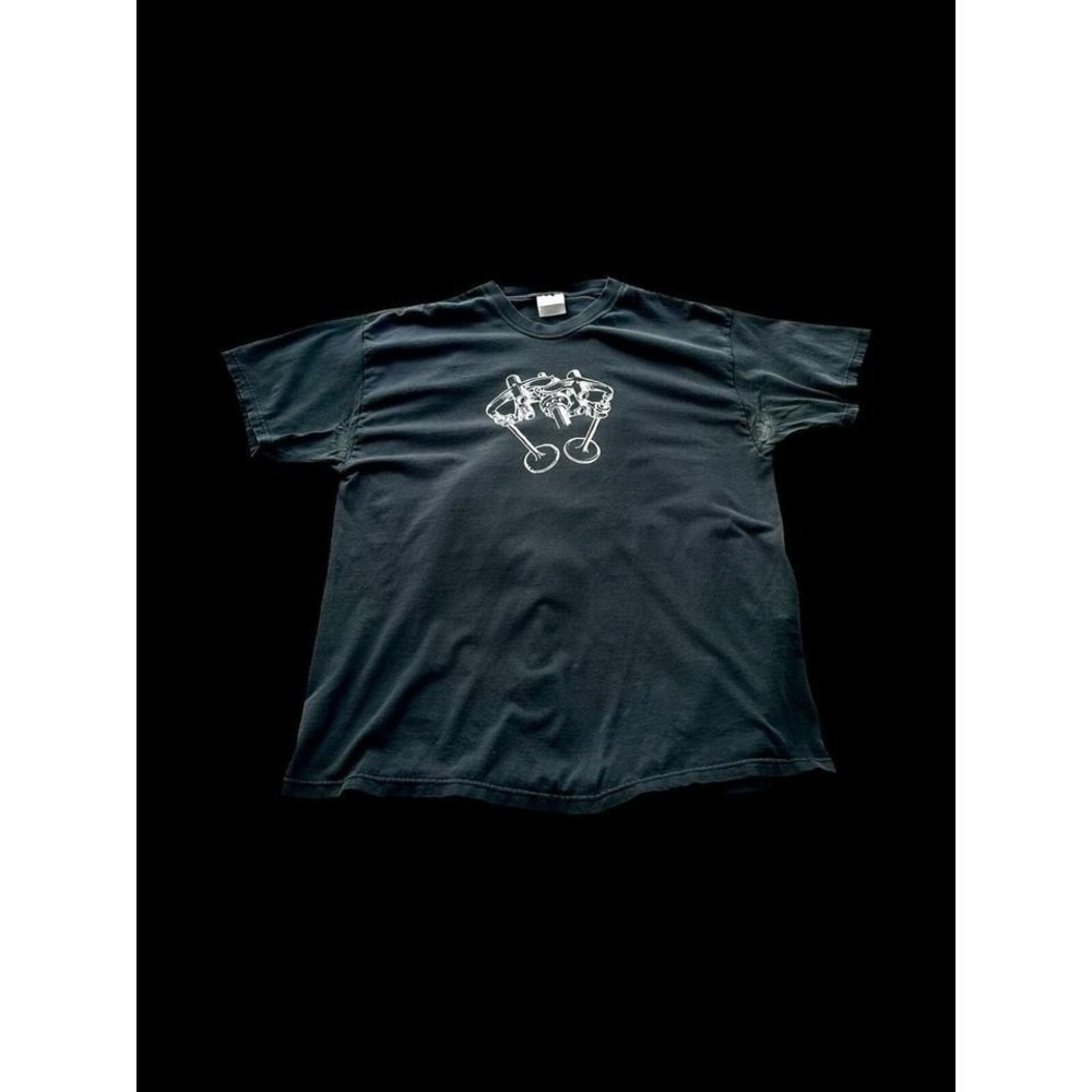 Vintage 90s Engine‎ Pro Italia Los Angeles Car Racing Art Style T-Shirt Sz XL